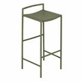 Stahl Barhocker Olivgrün 75 cm