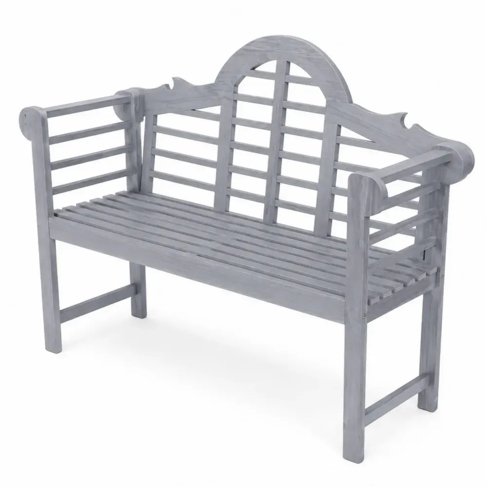 Gartenbank Holz Grau 150 x 60 x 90 cm