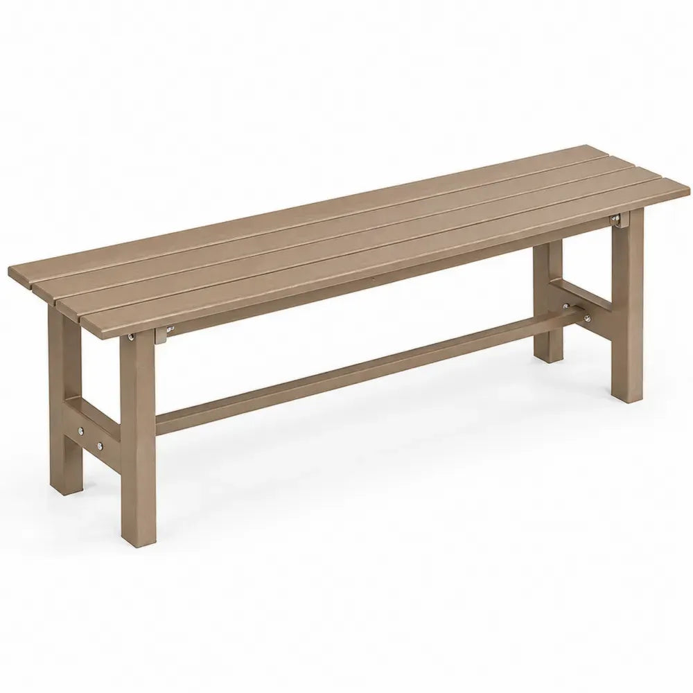Gartenbank aus Aluminium in Beige