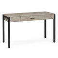 Holzschreibtisch mit Metallbeinen