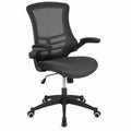 Bürostuhl mit Mesh-Gewebe, Schwarz, Verstellbare Armlehnen