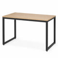 Rechteckiger Büroschreibtisch mit MDF-Holzplatte und Stahlrahmen, 120 cm